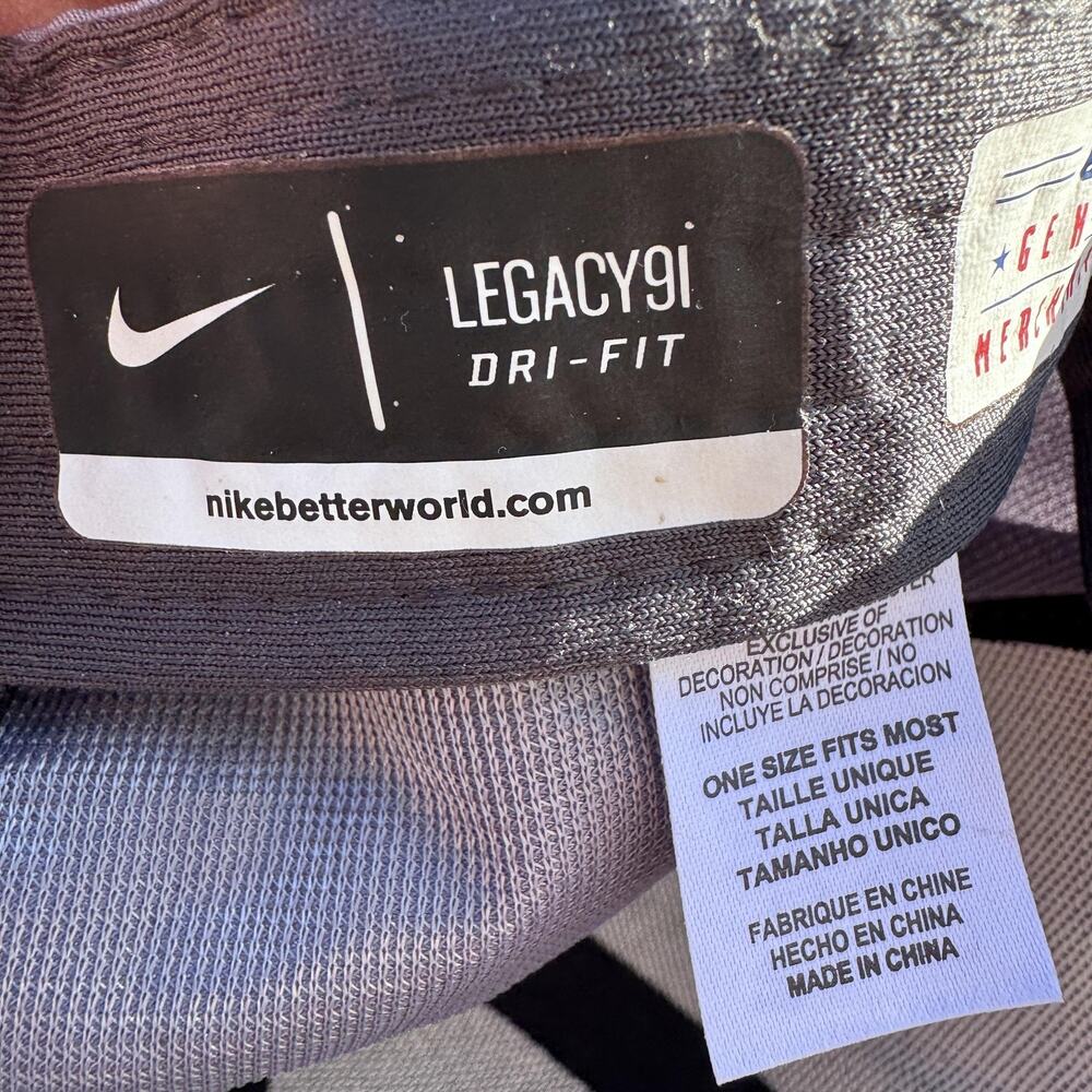Nike‎ Seattle Mariners Legacy91 Dri Fit Adjustable Hat Cap Gray Mens - Picture 7 of 9